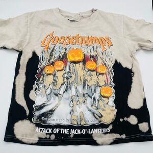 Goosebumps Attack of the Jack-O-Lanterns Graphic T Shirt‎ Top Kids 5/6 Halloween